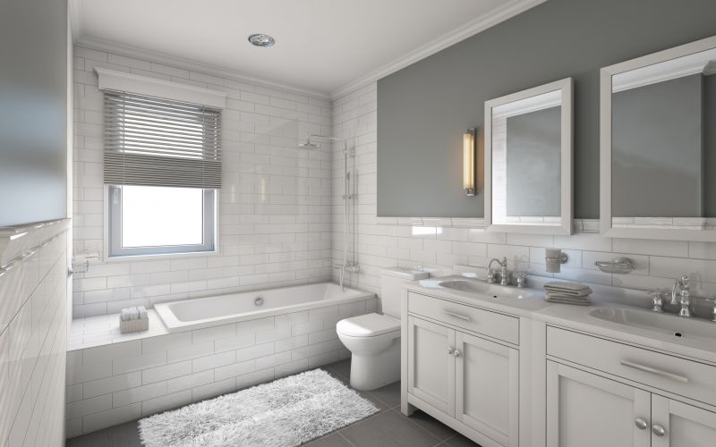 Modern Bathroom with Large Tiles